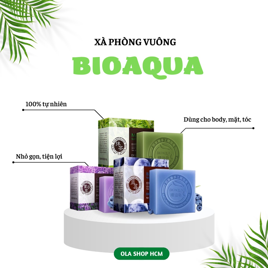 Xà bông 3in1 của Bioaqua tinh dầu thiên nhiên giúp trắng da kiểm soát dầu ngăn ngừa mụn