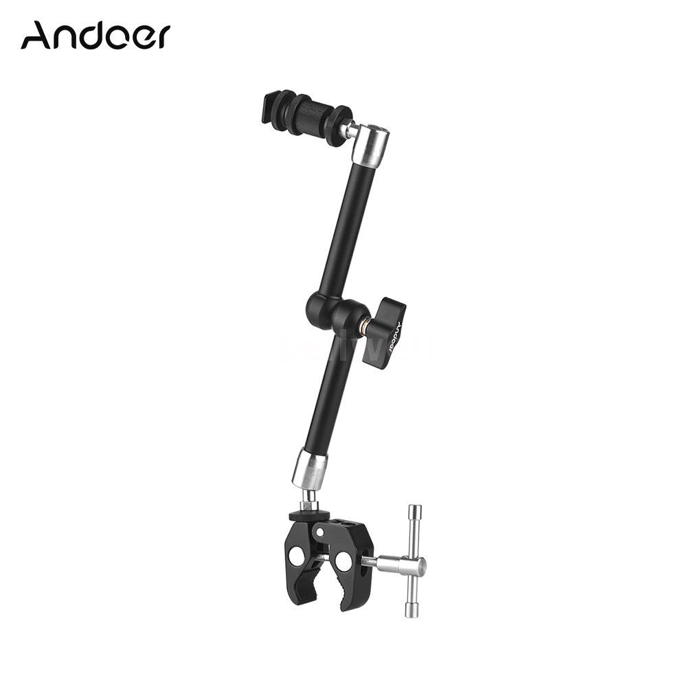 Ngàm mở rộng kim loại Andoer 11 inch kèm kẹp điều chỉnh tiện lợi cho Camera DSLR