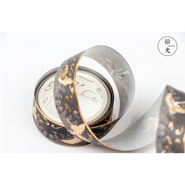 Băng dính washi tape nhũ Nhật Bản WST121