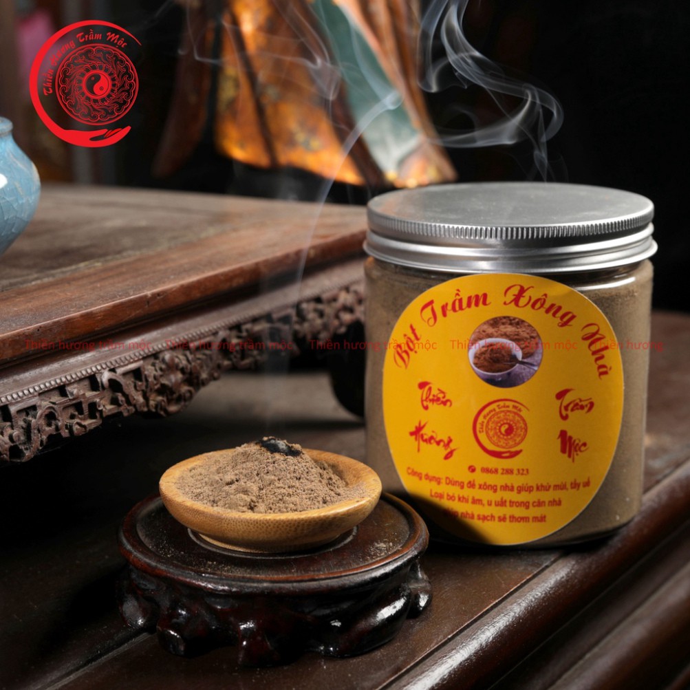 Trầm hương🔅Bột trầm hương nguyên chất tự nhiên cao cấp Hộp 200gam [ LOẠI ĐẶC BIỆT ]