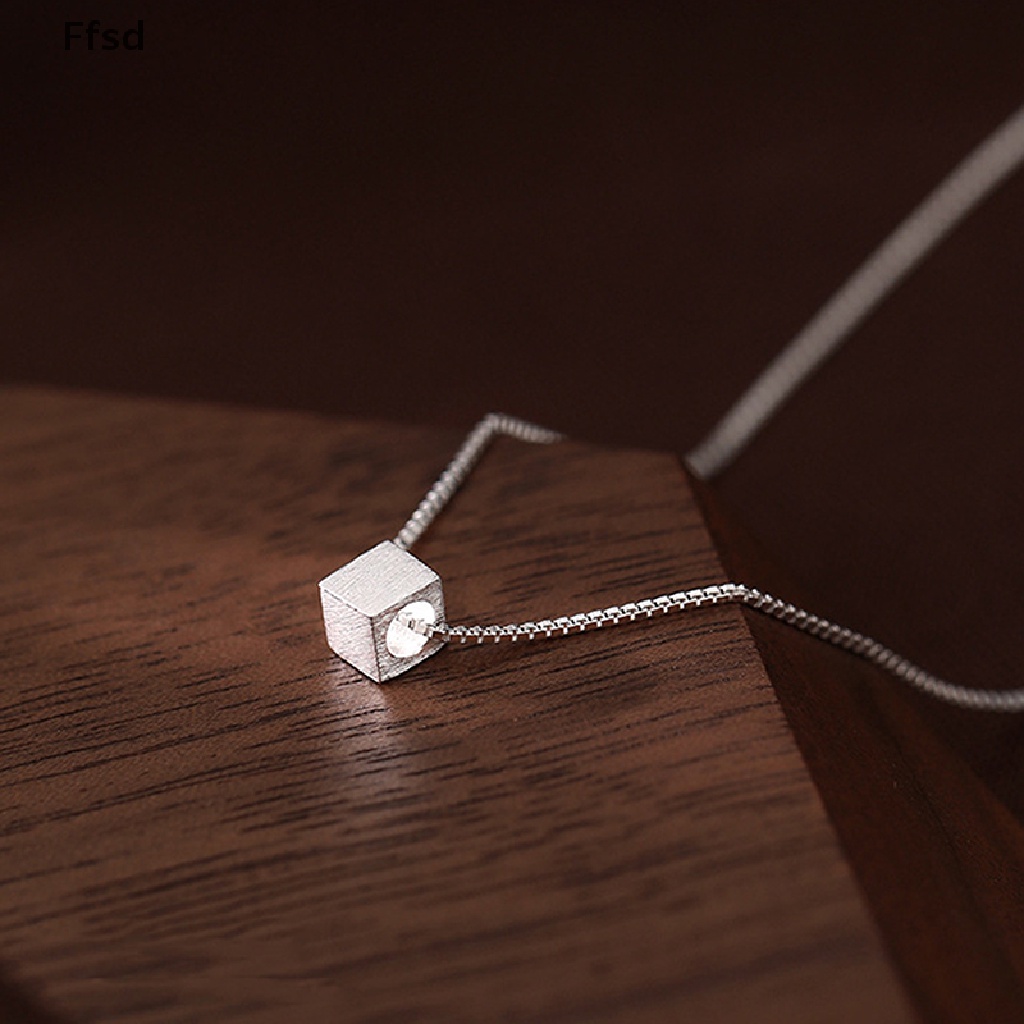 {Ffsd} Vòng cổ Mặt Vuông Đơn Giản Dễ Thương Trang Sức Cho Nữ Bán Chạy