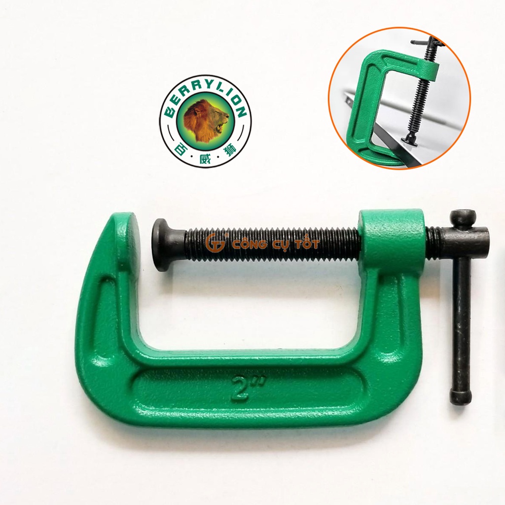 Cảo chữ C sử tử xanh Berrylion 2inch-5inch