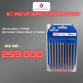 Bộ Mũi Vít Bake 1 Đầu Kingtony 711002P - Chính hãng