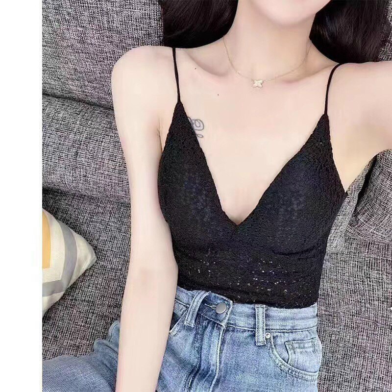 Áo Ngực Bra Nữ 2 Dây Sợi Bún Có Đệm Nâng Ngực Chất Ren Mặc Thoải Mái Cho Bạn Nữ BRA04