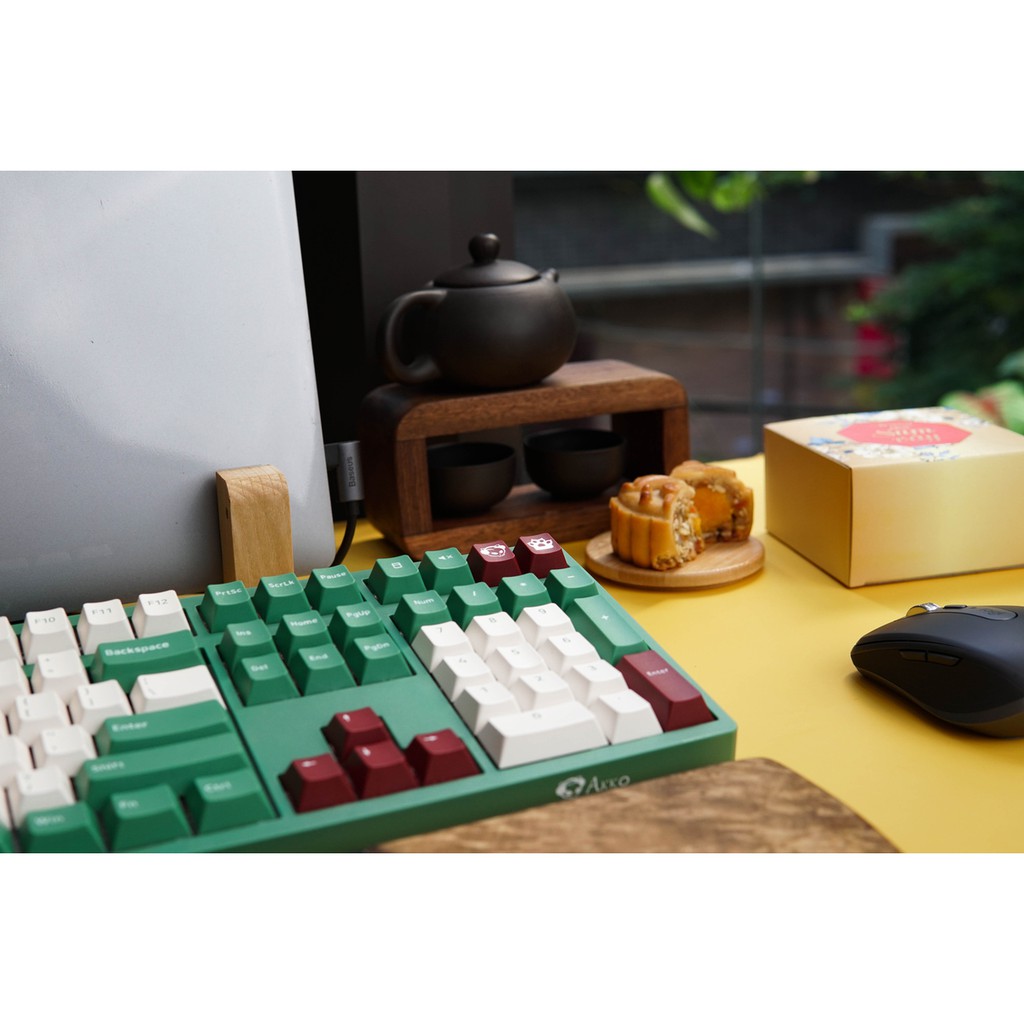 [Mã SKAMSALE03 giảm 10% đơn 200k] Bàn phím cơ AKKO 3108 v2 DS Matcha Red Bean (Akko switch v2)