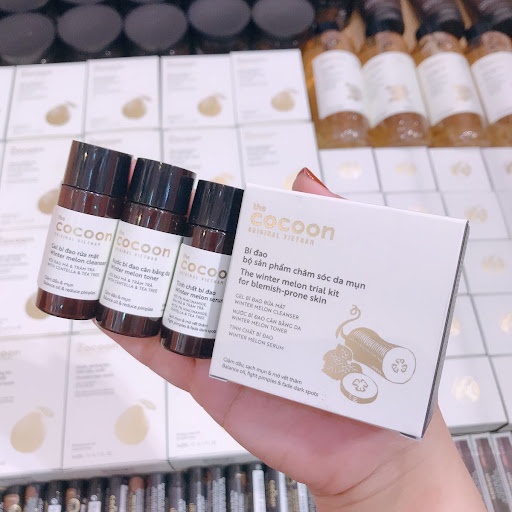 Bộ sản phẩm Cocoon bí đao Trial Kit chăm sóc cho da mụn