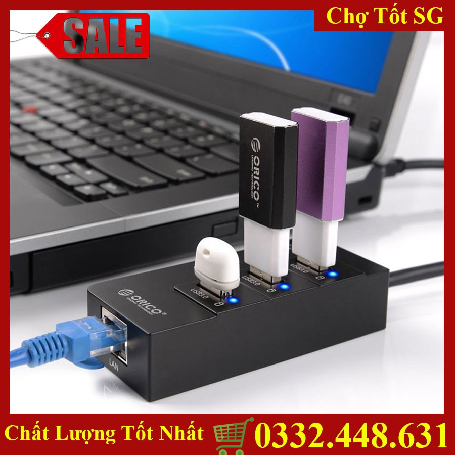 ✔️ [Bảo Hành 1 Đổi 1] Đầu Chia 3 Ổ Usb ORICO Tiện Dụng, Chất Lượng Cao