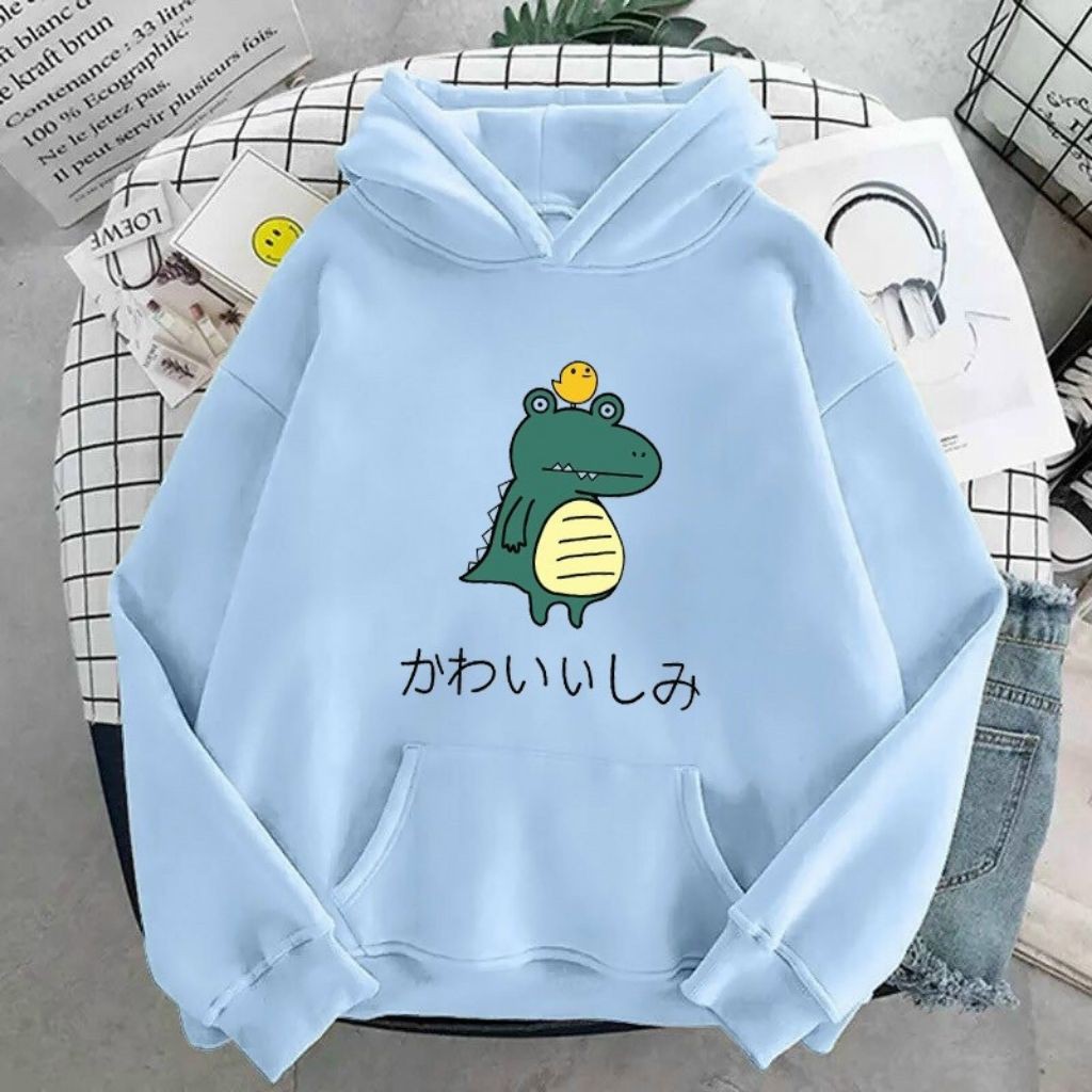 ÁO KHOÁC NỈ UNISEX FORM RỘNG NAM NỮ IN LOGO KHỦNG LONG CỰC ĐẸP ÁO KHOÁC HOODIE LOCAL BRAND | BigBuy360 - bigbuy360.vn