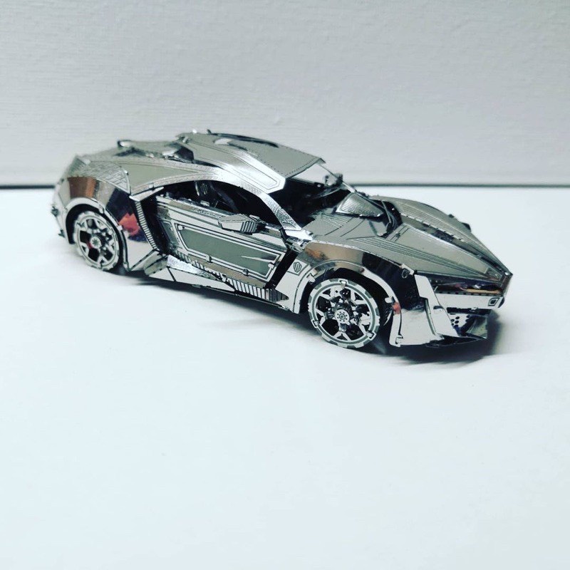 Mô hình 3D kim loại lắp ráp &quot;Cực phẩm&quot; Siêu xe Ả Rập Lykan Hypersport trong phim Fast &amp; Furious 7 [ Chưa lắp ]
