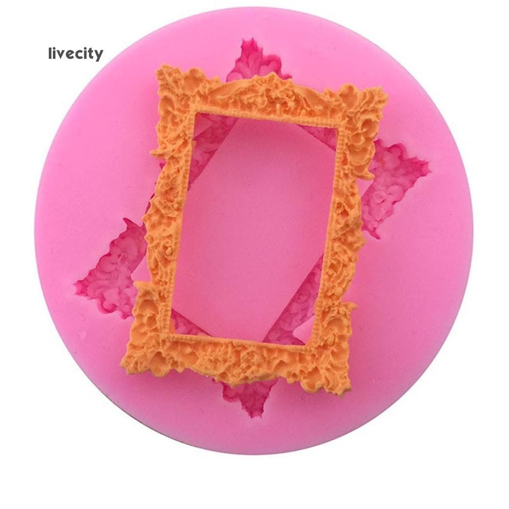 Khuôn Silicone Làm Kẹo Đường Hình Khung Ảnh