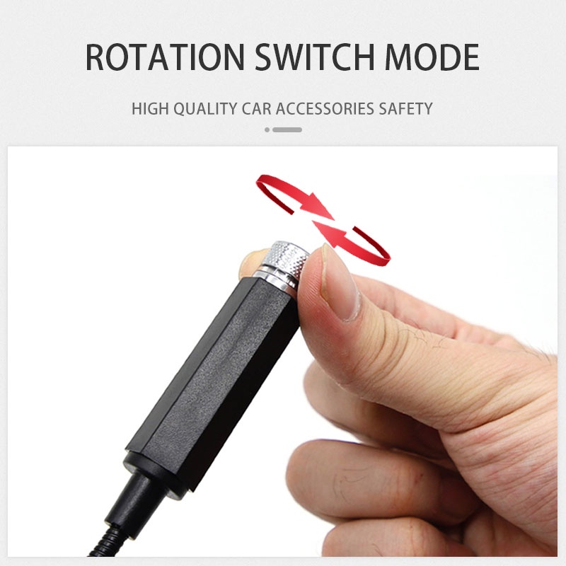 Đèn cảnh vệ màu tự động trên đường đua USB Ngôi sao Nội dung đèn ABS đêm