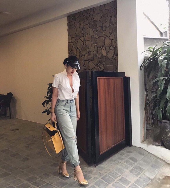 ÁO SƠ MI TRẮNG CỔ ĐỨC UNI ( SƠ MI NỮ CÔNG SỞ ) | BigBuy360 - bigbuy360.vn