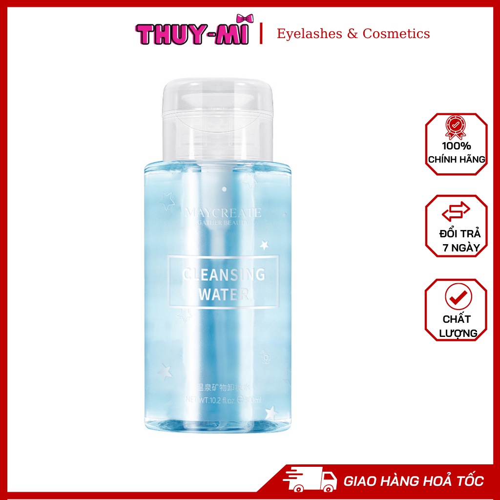 Nước tẩy trang Maycreat 300ml [CHÍNH HÃNG] tẩy sạch bụi bẩn, bã nhờn