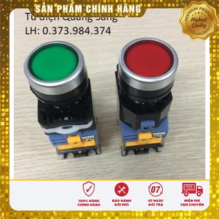 Nút nhấn nhả có đèn LA39 Xanh - Đỏ
