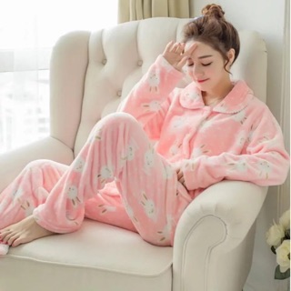 Bộ ngủ nữ, đồ mặc nhà nữ bông có ảnh thật
