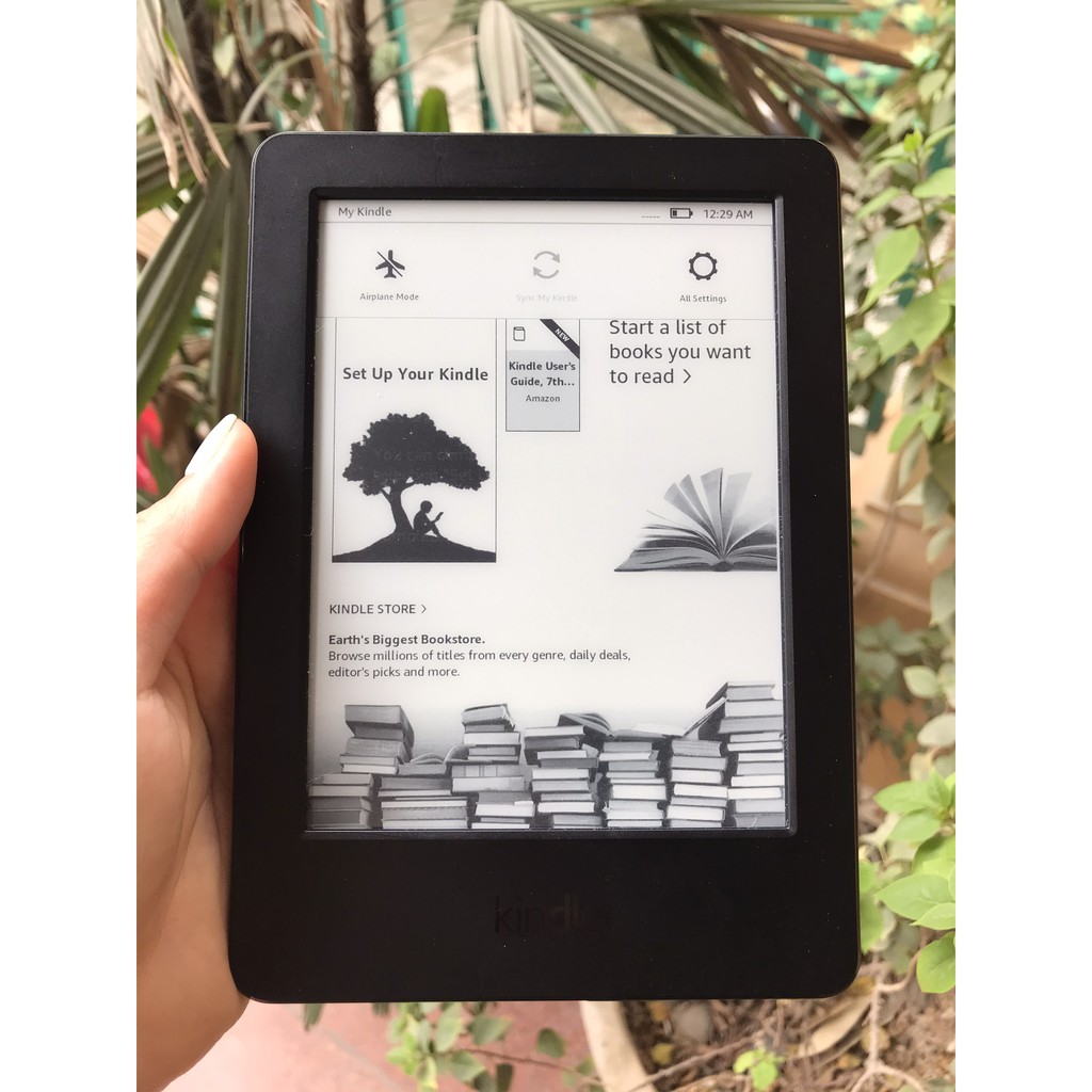 Máy đọc sách Kindle không đèn nền