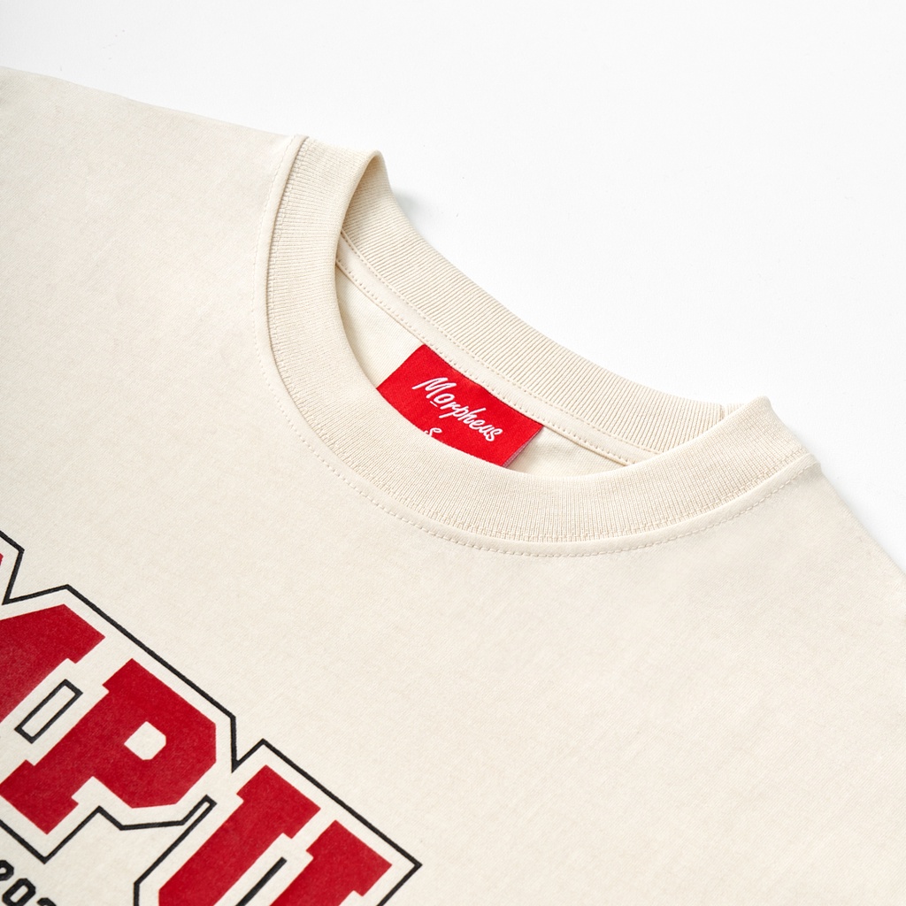 Áo Thun Unisex Morpheus màu BE 100% Cotton - Local Brand Chính Hãng