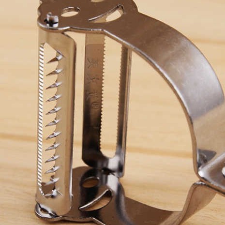 Dụng cụ nạo vỏ hoa quả 2 lưỡi ( nạo vỏ và nạo sợi ) làm từ inox siêu bền