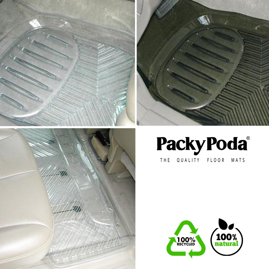 [Mã INCU300 giảm 10% đơn 499K] Bộ Thảm Lót Sàn Ô Tô PACKY PODA 5600F57005800 Màu Xám 7 Chỗ Nhập Khẩu Chính Hãng