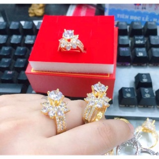 Nhẫn nữ dát vàng 18 cao cấp
