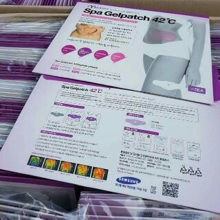 Hộp 5 miếng dán tan mỡ bụng Spa Gel Patch 42*C của Hàn Quốc