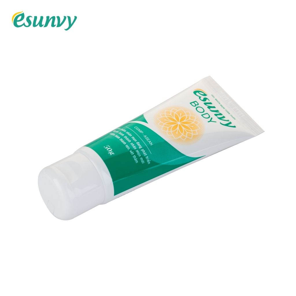 Gel Giảm Mụn Toàn Thân Esunvy Body Giúp Sạch Mụn, Hết Thâm, Mờ Sẹo Dùng Cho Mọi Loại Da Tuýp 50g TMP016