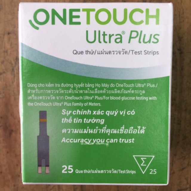 Que thử đường huyết Onetouch Ultra Plus 25 que