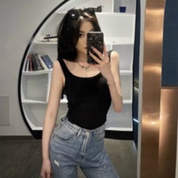 Áo ba lỗ nữ áo kiểu nữ áo sát nách ôm body chất liệu zip co giãn thoải mái dễ mặc PANOSI - A24