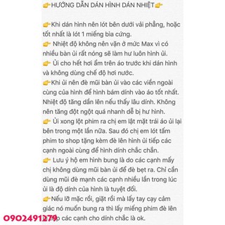 Hình ủi, hình ép nhiệt - Sun See Beach