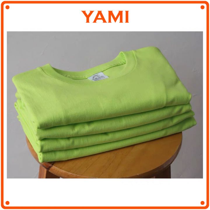 Áo thun trơn tay ngắn BIG SIZE,Áo phông trơn tay ngắn màu xanh leon nổi bật mặc nhóm