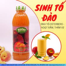 SINH TỐ ĐÀO OSTERBERG 1 LÍT - Nguyên Liệu Pha Chế Trà Đào - Sinh Tố Trái Cây Thơm Ngon