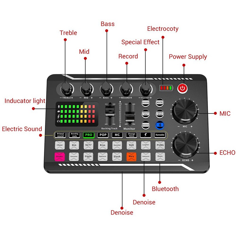 Bảng Mạch Tạo Hiệu Ứng Giọng Nói F998 Cho Micro Karaoke