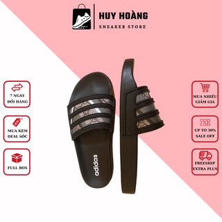 Dép nam Adidas - dép quai ngang nam Adidas đen đế cao su chất đẹp Full Box