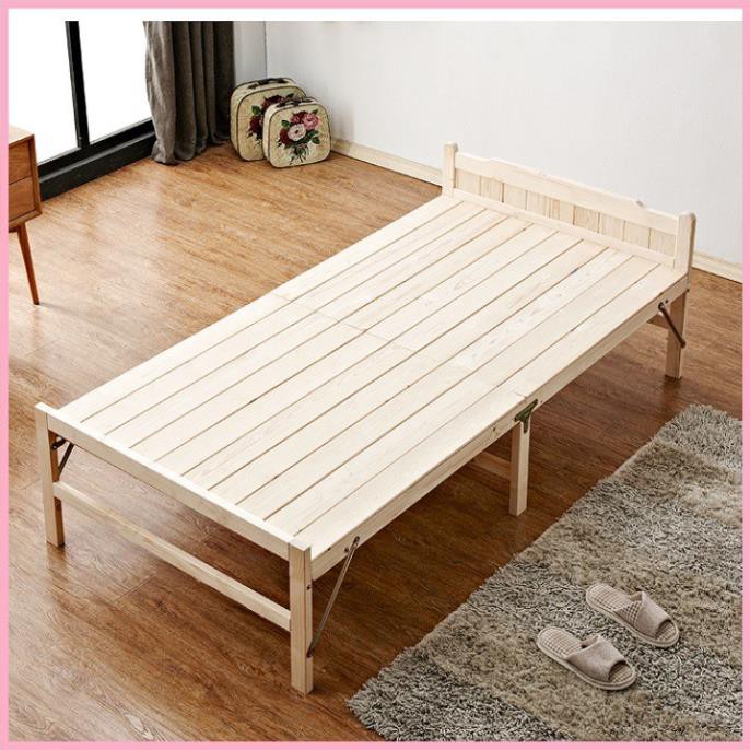 Giường ngủ [ ảnh thật ] , giường xếp gỗ thông gấp gọn 60cm,80cm,100cm,120cm,150cm | BigBuy360 - bigbuy360.vn