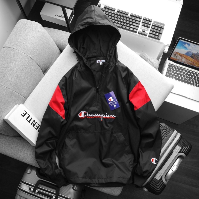 Áo khoác dù  nam nữ Cham pi on