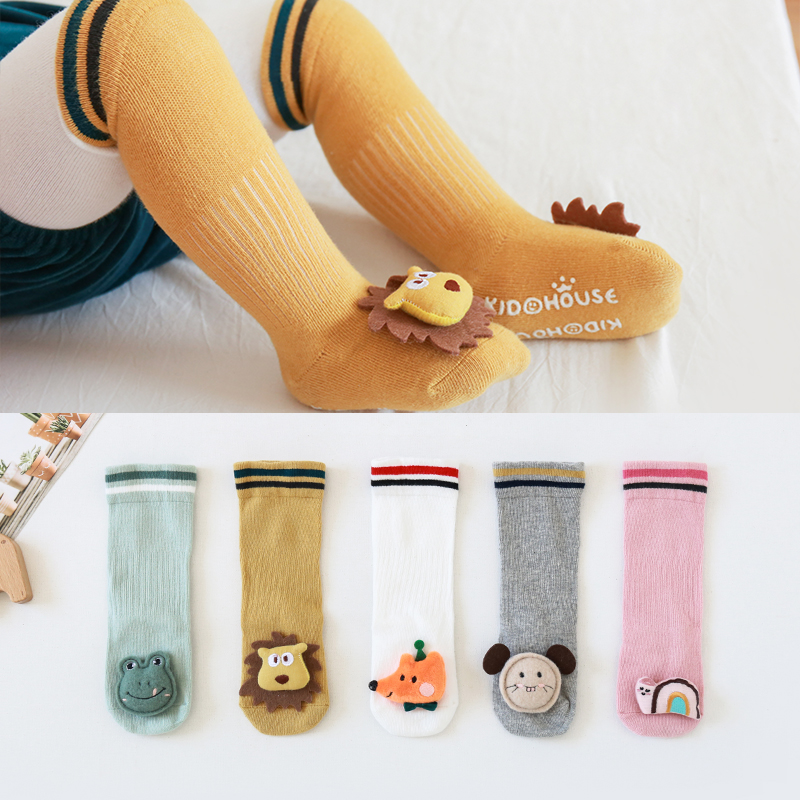 Vớ Cotton Cao Cổ Họa Tiết Dễ Thương Dành Cho Các Bé