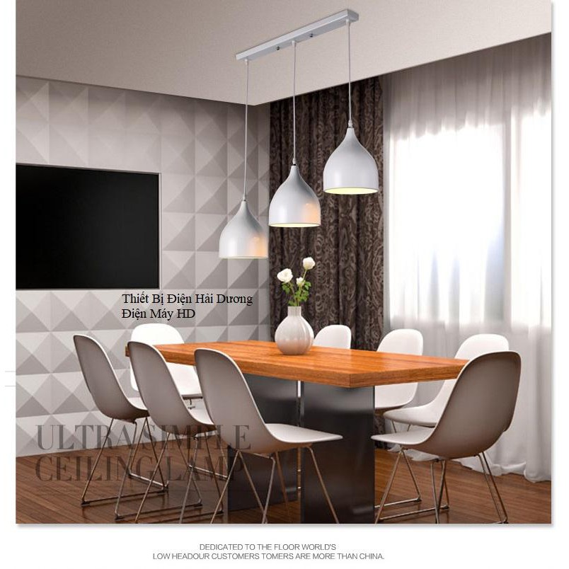 Đèn thả trần trang trí giọt nước bé TN259 18cm (Trắng) - Bảo hành 12 tháng