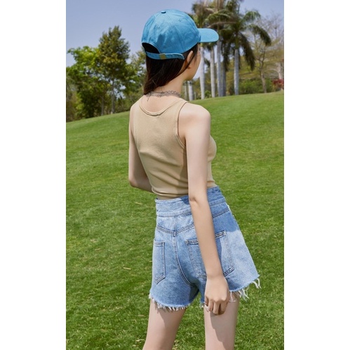 Vero Moda áo không tay ôm sát cổ tròn phong cách size S new tag