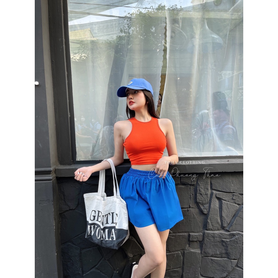 Quần Kaki Short Màu Xanh Coban