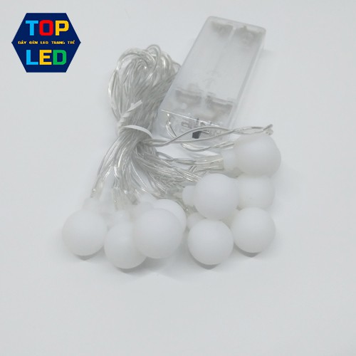 Dây đèn led trang trí cherry ball dài 2 mét 10 bóng dùng pin giá rẻ TOPLED T010