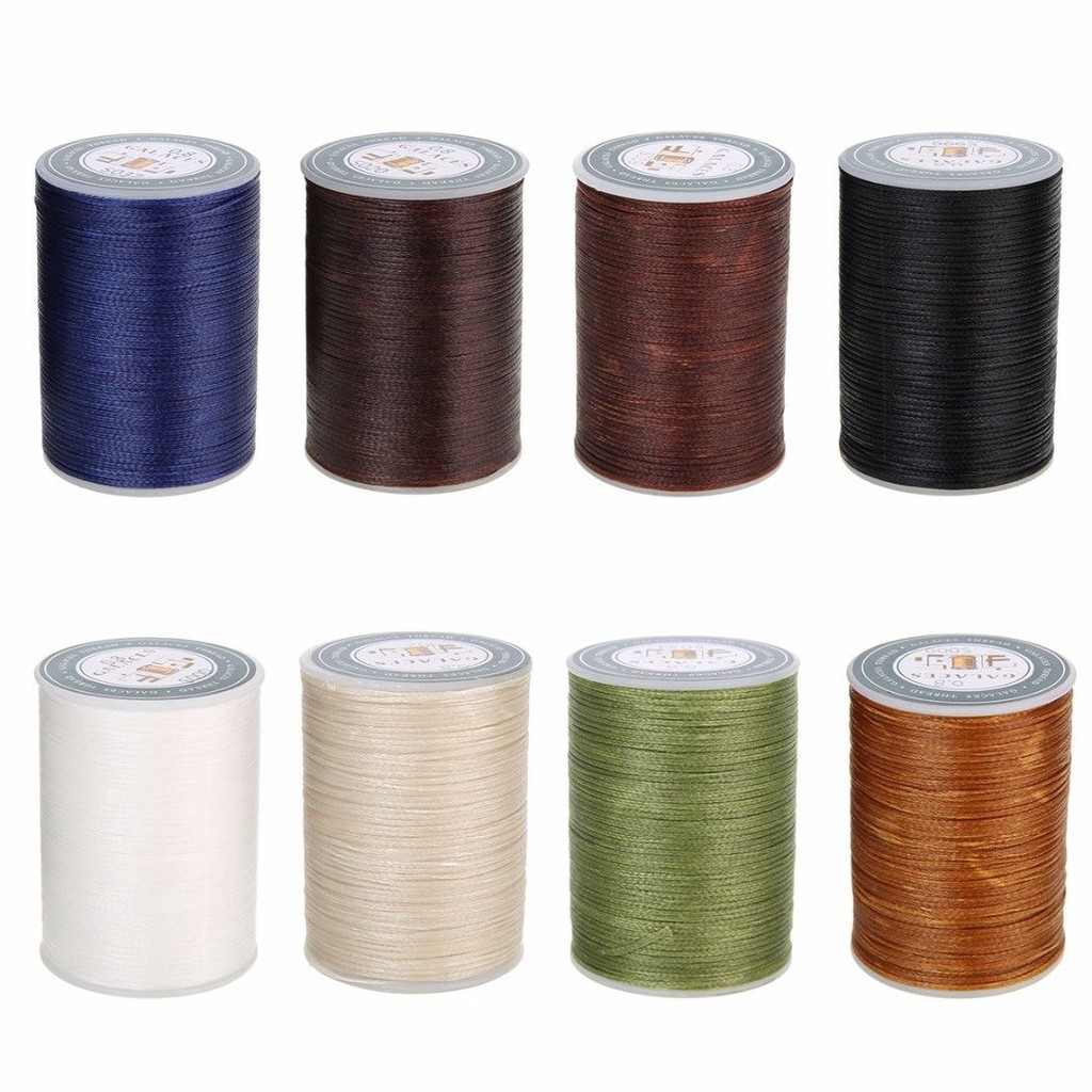 Cuộn dây sợi Polyester DIY may đồ da 0.8mm 90m
