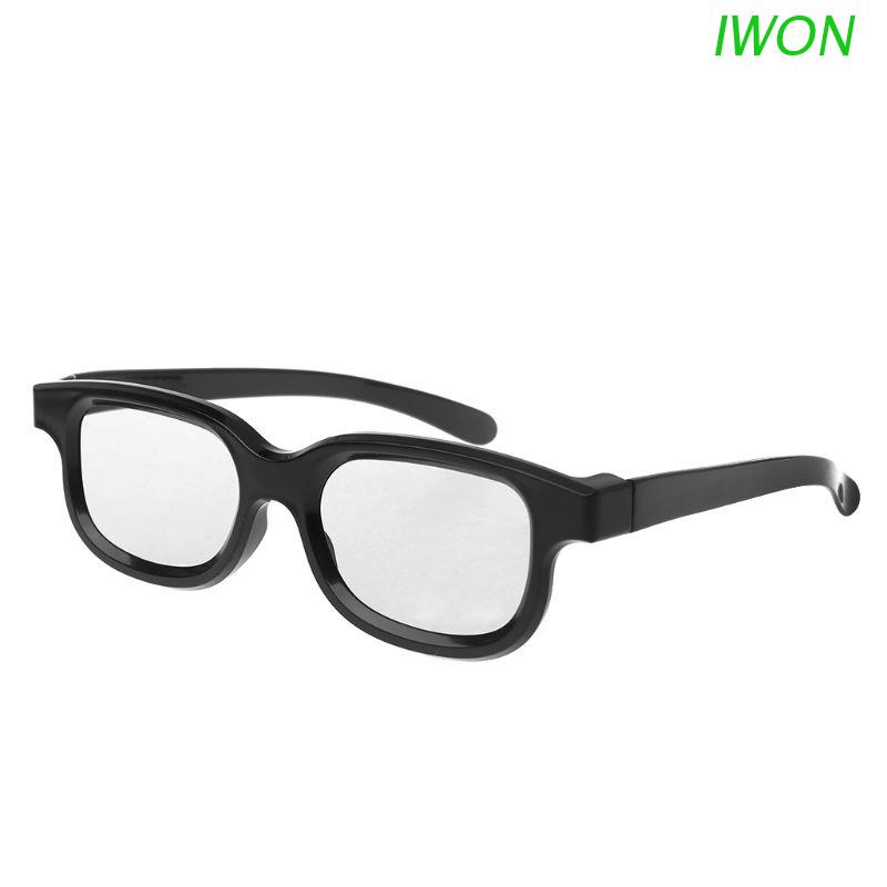 Kính 3D phân cực màu đen cho 3D TV Real D IMAX Cinemas