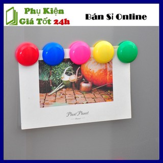 Viên Nam Châm Tròn Dán Tủ Lạnh Nhiều Màu