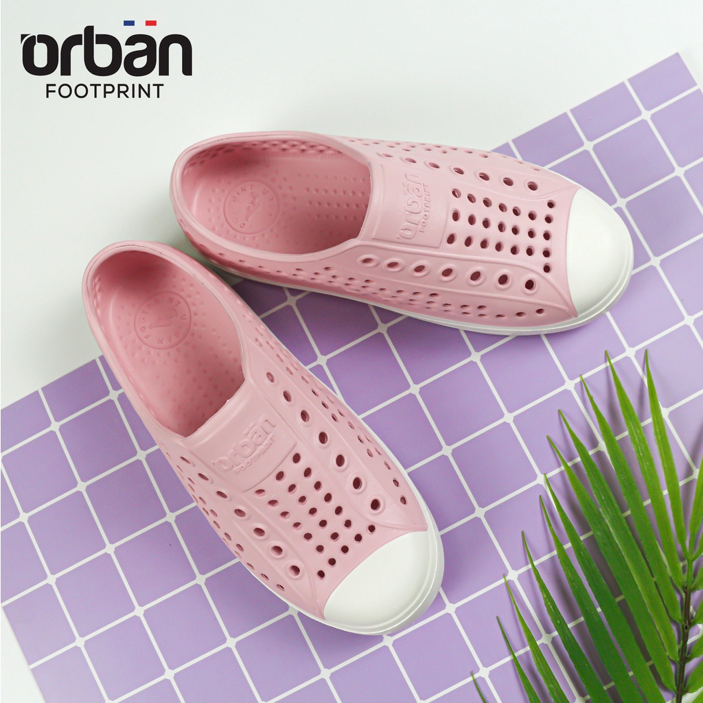 Giày trẻ em Urban cao cấp siêu nhẹ chính hãng Hồng nhạt trắng (D2001 KID7)