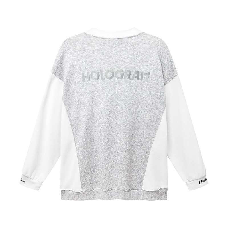 Áo khoác cardigan nữ Hologram trắng xám phong cách nữ sinh Châu Á, Hologram cardigan