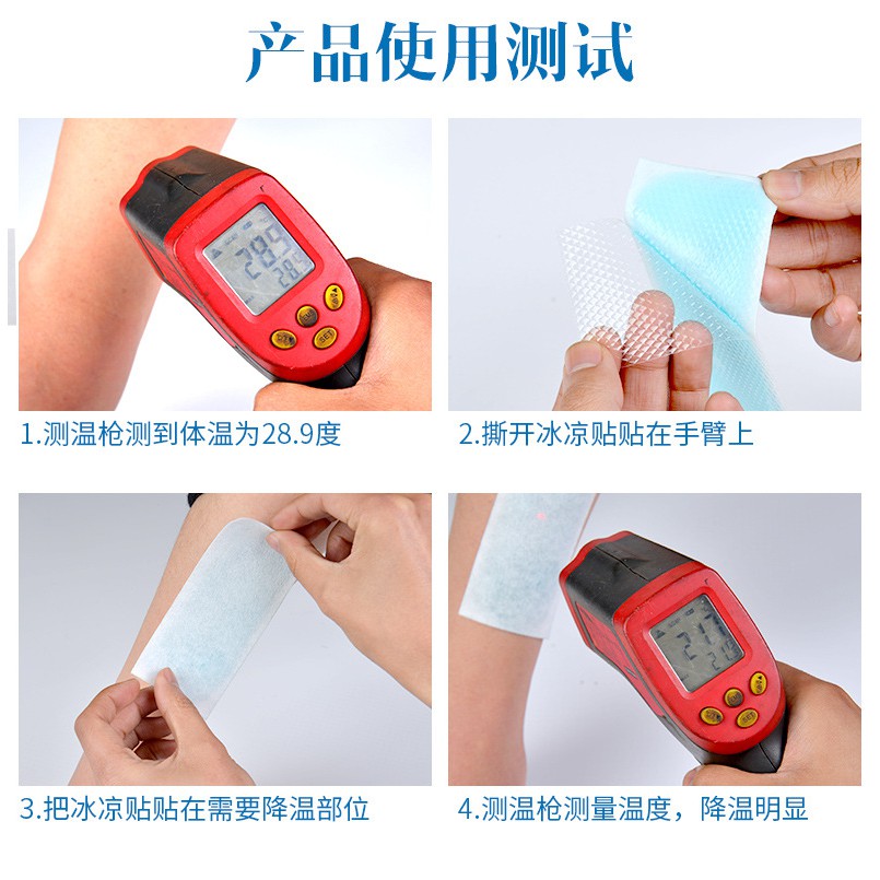 10 Miếng Dán Làm Mát Giảm Nhiệt ( Hương Hoa Qủa )