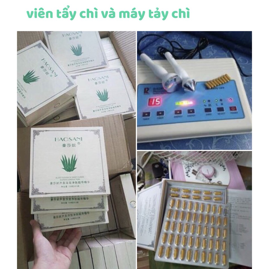 [COMBO]  Máy Thải Chì Và 1 Hộp Thải Chì Sản Phẩm Từ Thiên nhiên, Tinh Chất Nano Bạc