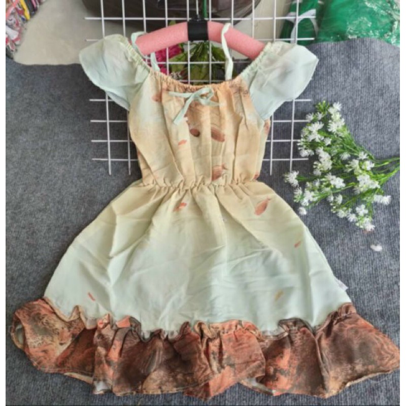 Váy lụa 3D cho bé gái 8-22kg