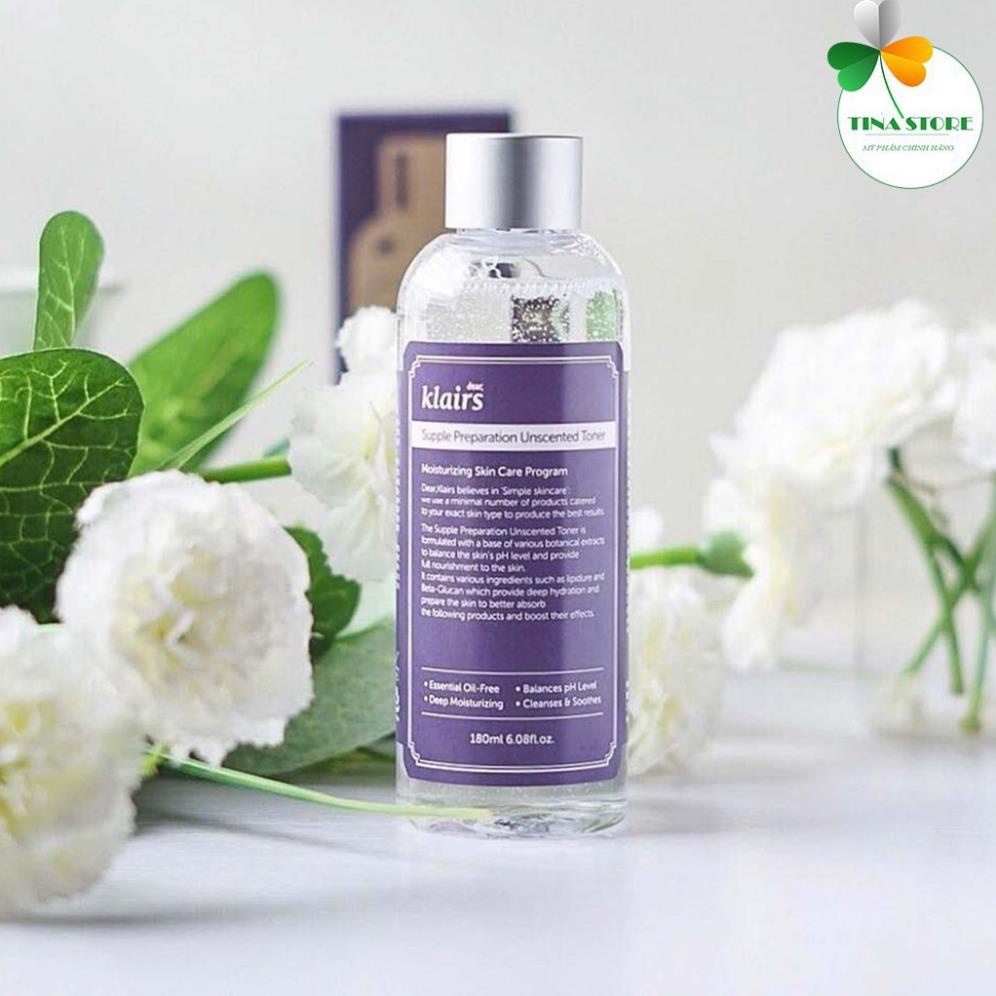 [Chính Hãng] Nước hoa hồng DEAR, KLAIRS SUPPLE PREPARATION FACIAL TONER 180ml | BigBuy360 - bigbuy360.vn