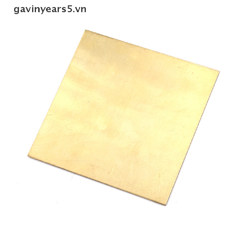 Tấm Lá Đồng 0.5mm / 0.8mm / 1mm / 2mm 100X100mm Chuyên Dụng
